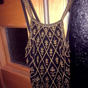 Fancy gorgeous sequined tank top Escada Size 36